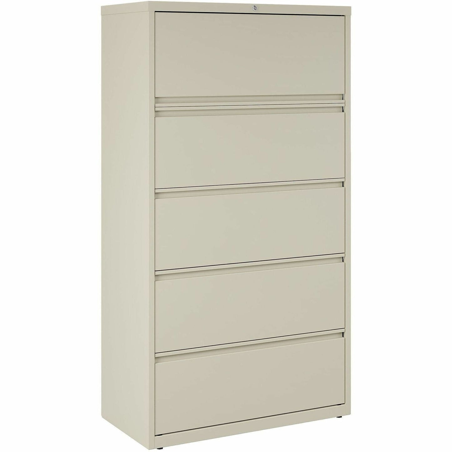 Lorell Fortress Series 5 - Drawer Lateral File with Roll - out Posting Shelf 36"W x 18.6"D x 67.7"H (LLR - FRT - LF36 - 5D) - SchoolOutlet