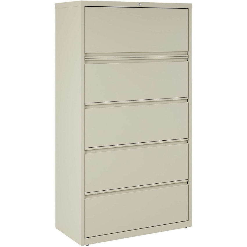 Lorell Fortress Series 5 - Drawer Lateral File with Roll - out Posting Shelf 36"W x 18.6"D x 67.7"H (LLR - FRT - LF36 - 5D) - SchoolOutlet