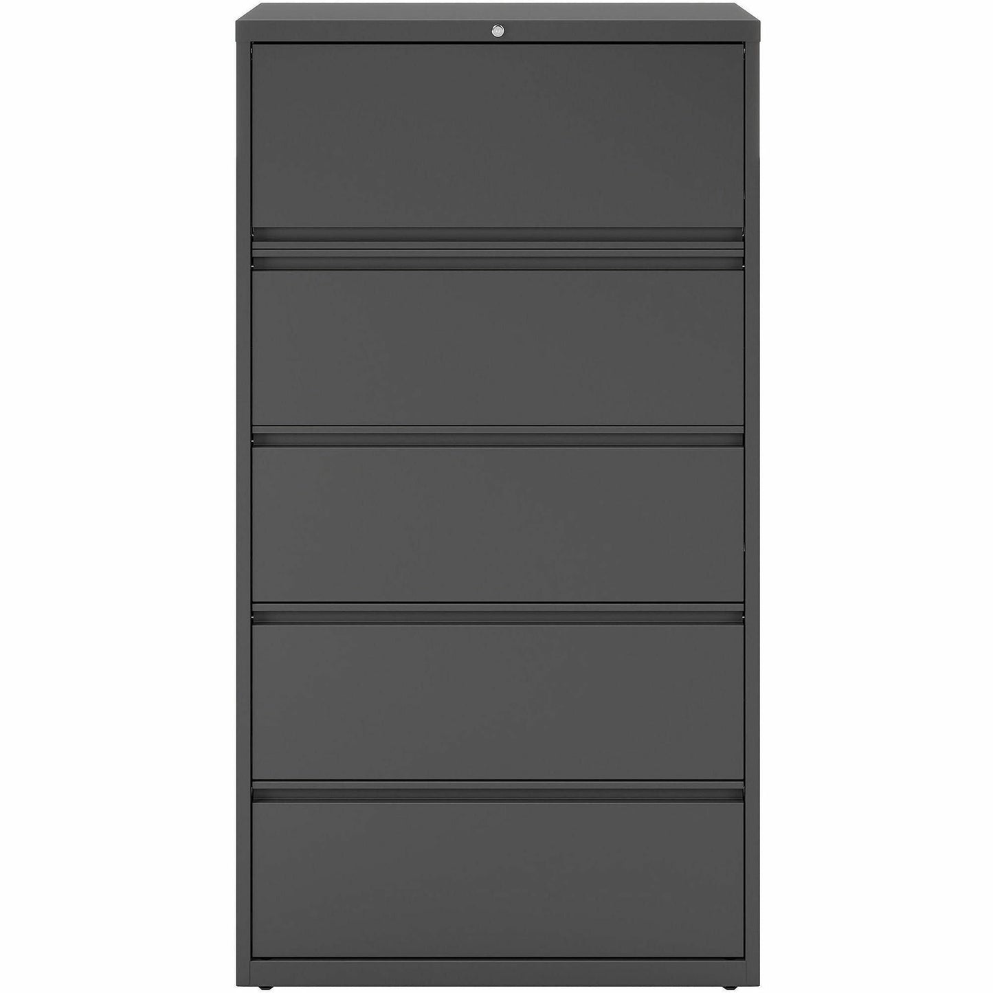Lorell Fortress Series 5 - Drawer Lateral File with Roll - out Posting Shelf 36"W x 18.6"D x 67.7"H (LLR - FRT - LF36 - 5D) - SchoolOutlet