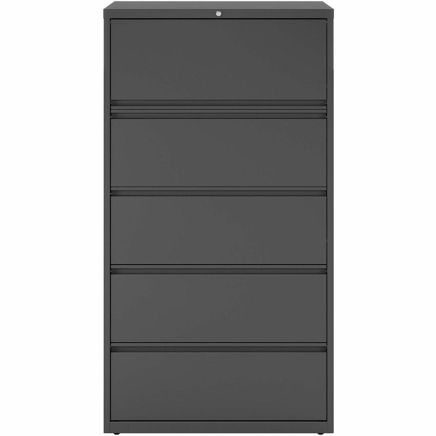Lorell Fortress Series 5 - Drawer Lateral File with Roll - out Posting Shelf 36"W x 18.6"D x 67.7"H (LLR - FRT - LF36 - 5D) - SchoolOutlet