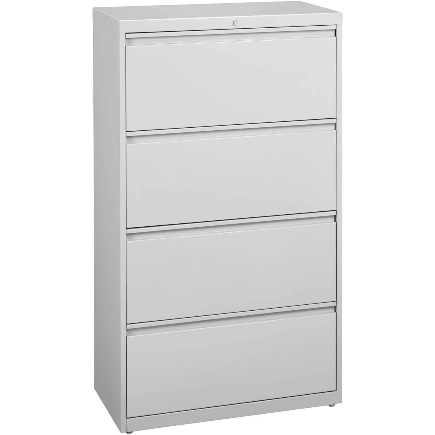 Lorell Fortress Series 4 - Drawer Lateral File with Interlock System Steel 36"W x 18.6"D x 52.5"H (LLR - FRT - LF36 - 4D) - SchoolOutlet