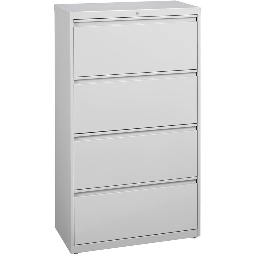 Lorell Fortress Series 4 - Drawer Lateral File with Interlock System Steel 36"W x 18.6"D x 52.5"H (LLR - FRT - LF36 - 4D) - SchoolOutlet