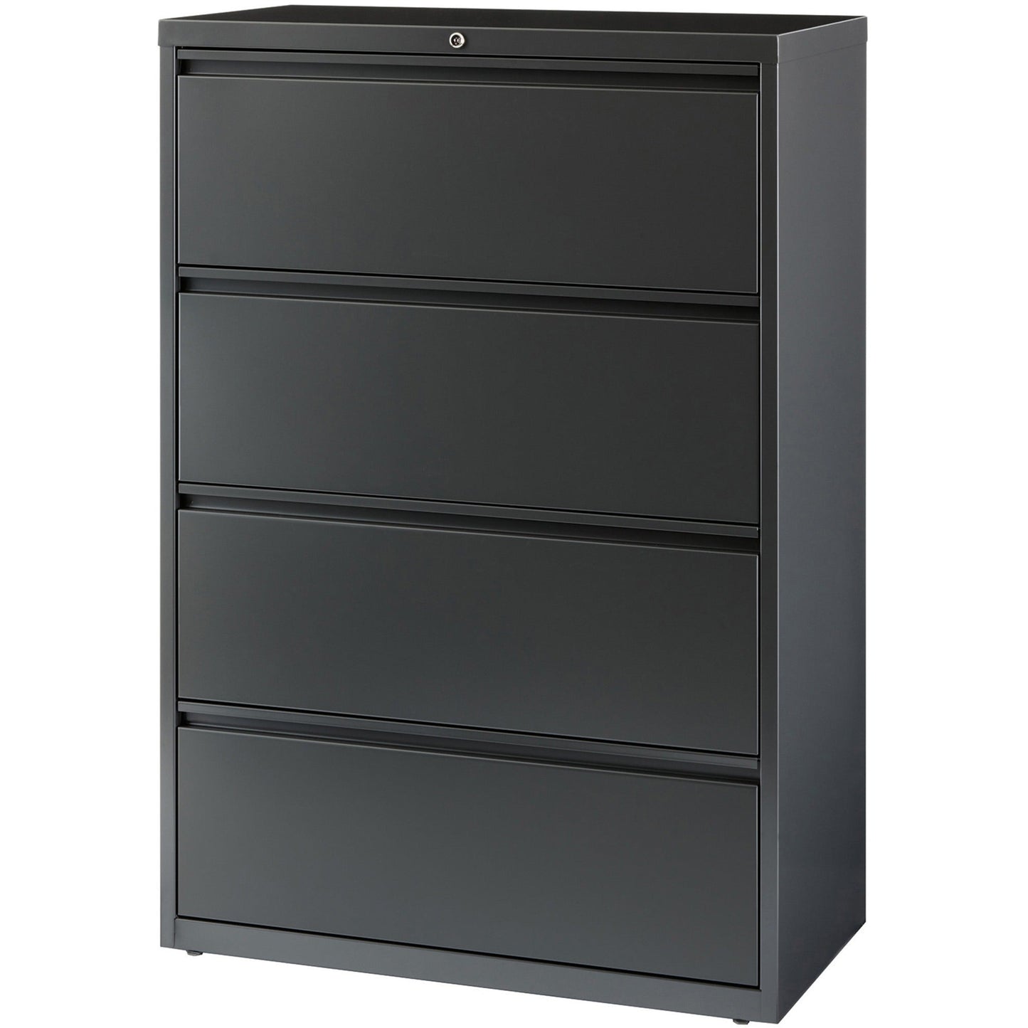 Lorell Fortress Series 4 - Drawer Lateral File with Interlock System Steel 36"W x 18.6"D x 52.5"H (LLR - FRT - LF36 - 4D) - SchoolOutlet