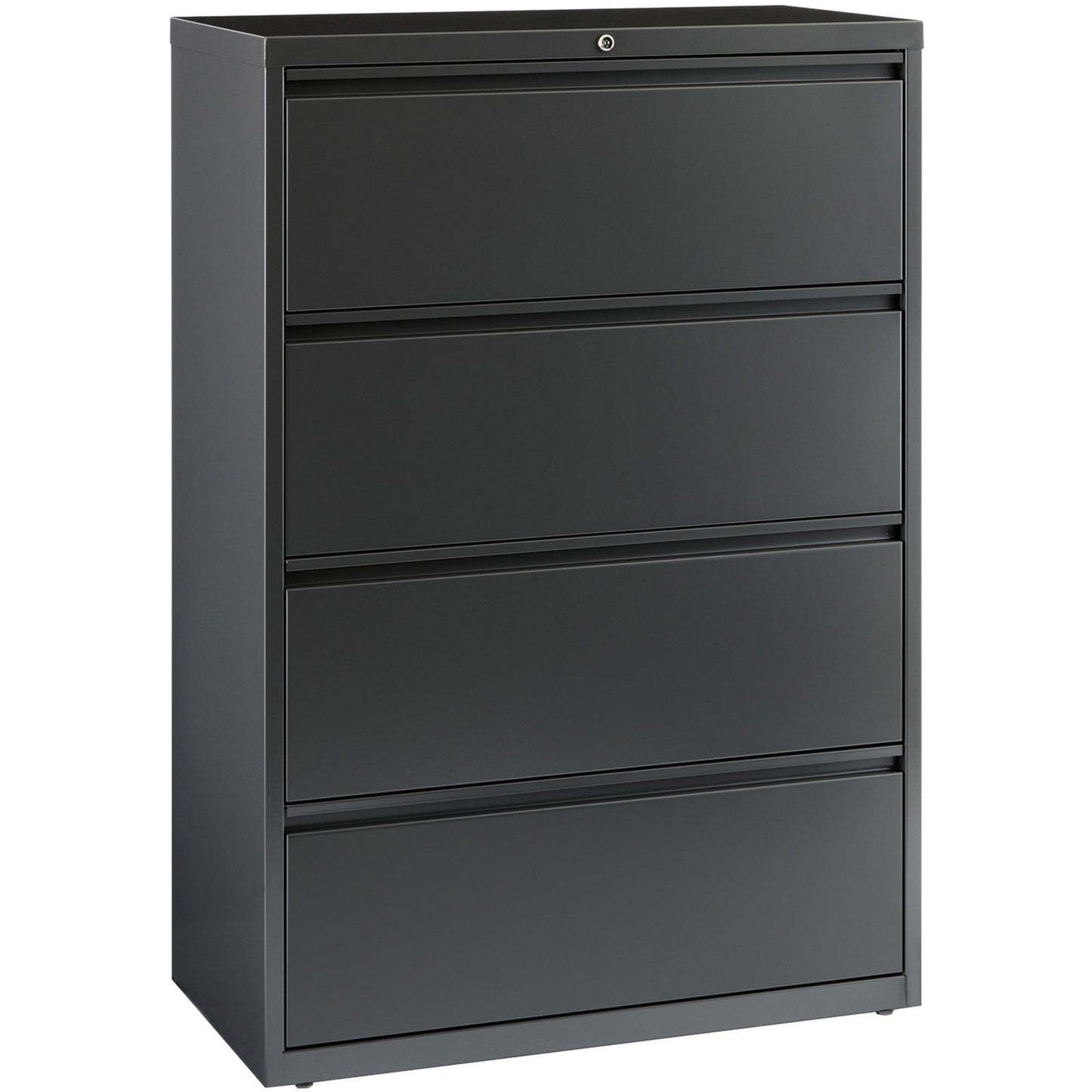 Lorell Fortress Series 4 - Drawer Lateral File with Interlock System Steel 36"W x 18.6"D x 52.5"H (LLR - FRT - LF36 - 4D) - SchoolOutlet