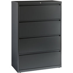 Lorell Fortress Series 4-Drawer Lateral File with Interlock System Steel 36"W x 18.6"D x 52.5"H (LLR-FRT-LF36-4D)