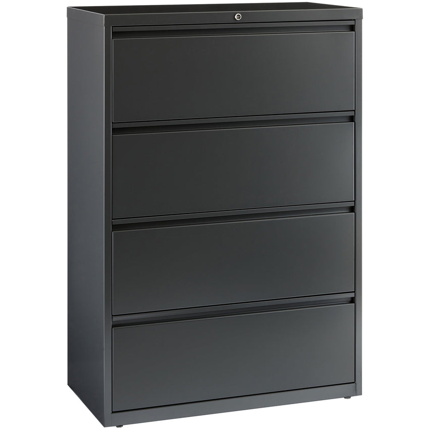 Lorell Fortress Series 4 - Drawer Lateral File with Interlock System Steel 36"W x 18.6"D x 52.5"H (LLR - FRT - LF36 - 4D) - SchoolOutlet