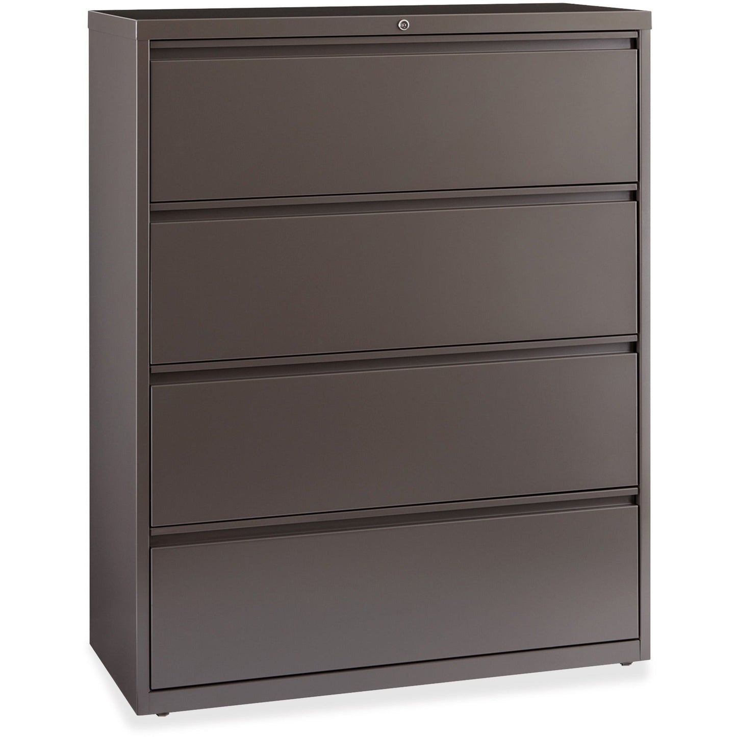 Lorell Fortress Series 4 - Drawer Lateral File with Interlock System 42"W x 18.6"D x 52.5"H (LLR - FRT - LF42 - 4D) - SchoolOutlet
