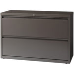 Lorell Fortress Series 2 - Drawer Lateral File with Magnetic Label Holders Medium Tone Steel 42