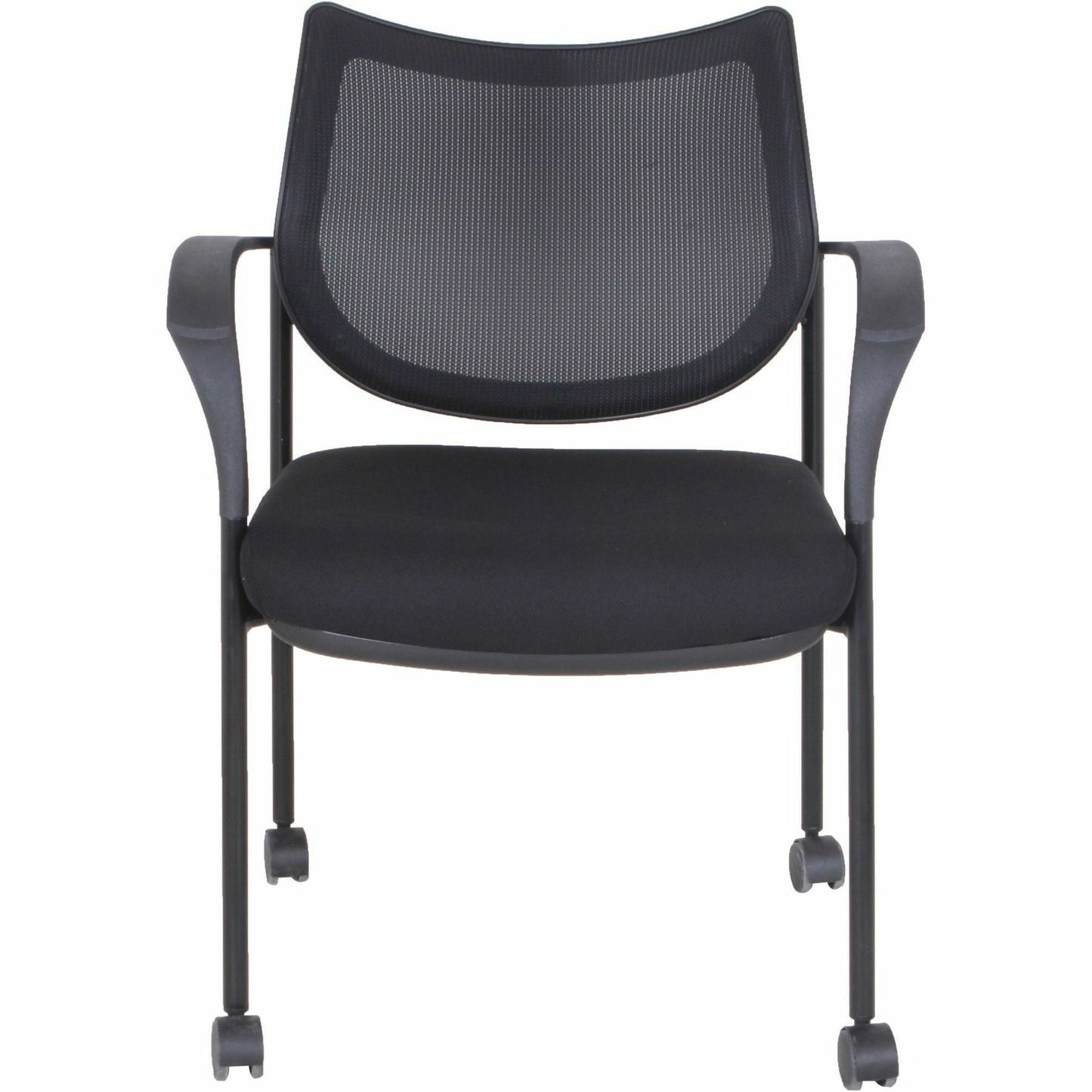 Lorell Mesh Back Guest Chair with Arms and Casters/Glides (LLR - LLR60511) - SchoolOutlet
