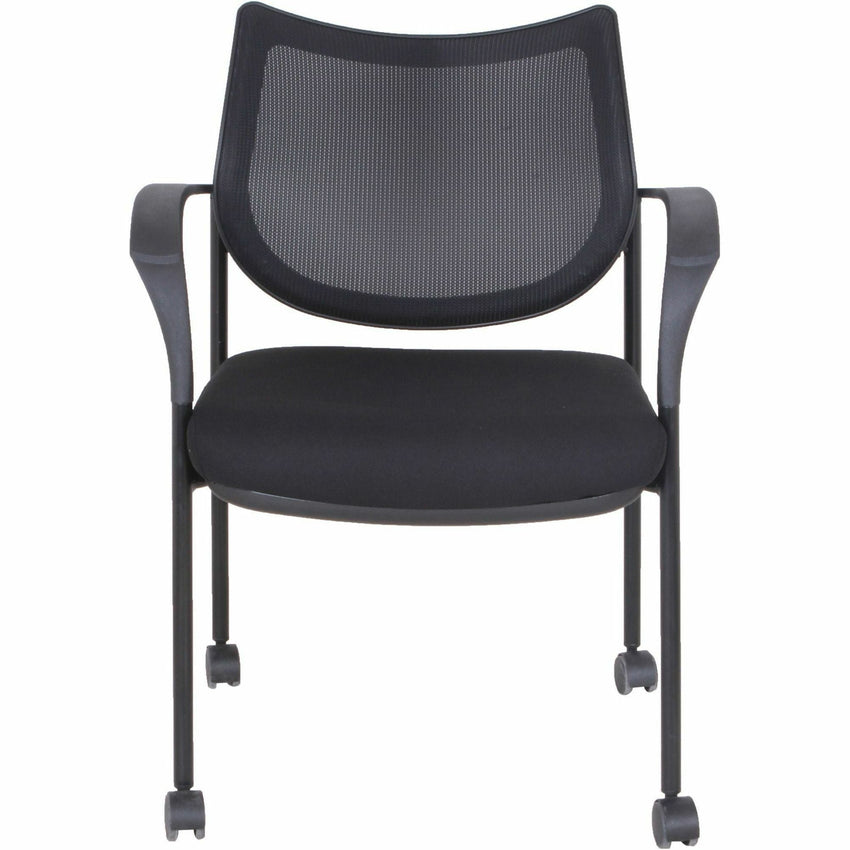 Lorell Mesh Back Guest Chair with Arms and Casters/Glides (LLR - LLR60511) - SchoolOutlet