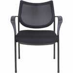 Lorell Mesh Back Guest Chair with Arms and Casters/Glides (LLR - LLR60511) - SchoolOutlet