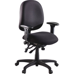 Lorell High-Performance Ergonomic Task Chair with Adjustable Arms and Seat Glide 16.5 - 19 "H (LLR-LLR60538)