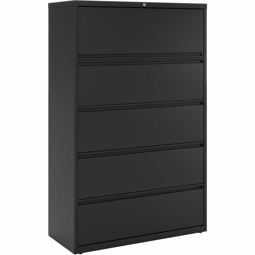 Lorell Fortress Series 5 - Drawer Lateral File with Roll - out Posting Shelf 42"W x 18.6"D x 67.7"H (LLR - FRT - LF42 - 5D) - SchoolOutlet