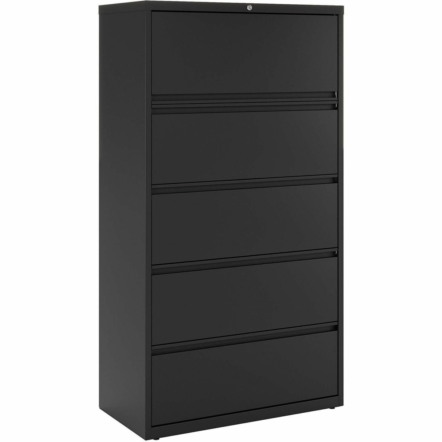 Lorell Fortress Series 5 - Drawer Lateral File with Roll - out Posting Shelf 36"W x 18.6"D x 67.7"H (LLR - FRT - LF36 - 5D) - SchoolOutlet