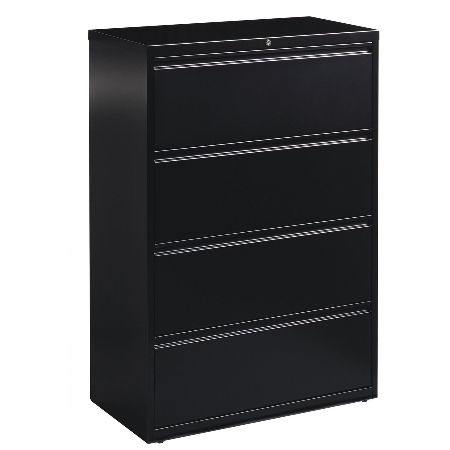 Lorell Fortress Series 4 - Drawer Lateral File with Interlock System Steel 36"W x 18.6"D x 52.5"H (LLR - FRT - LF36 - 4D) - SchoolOutlet