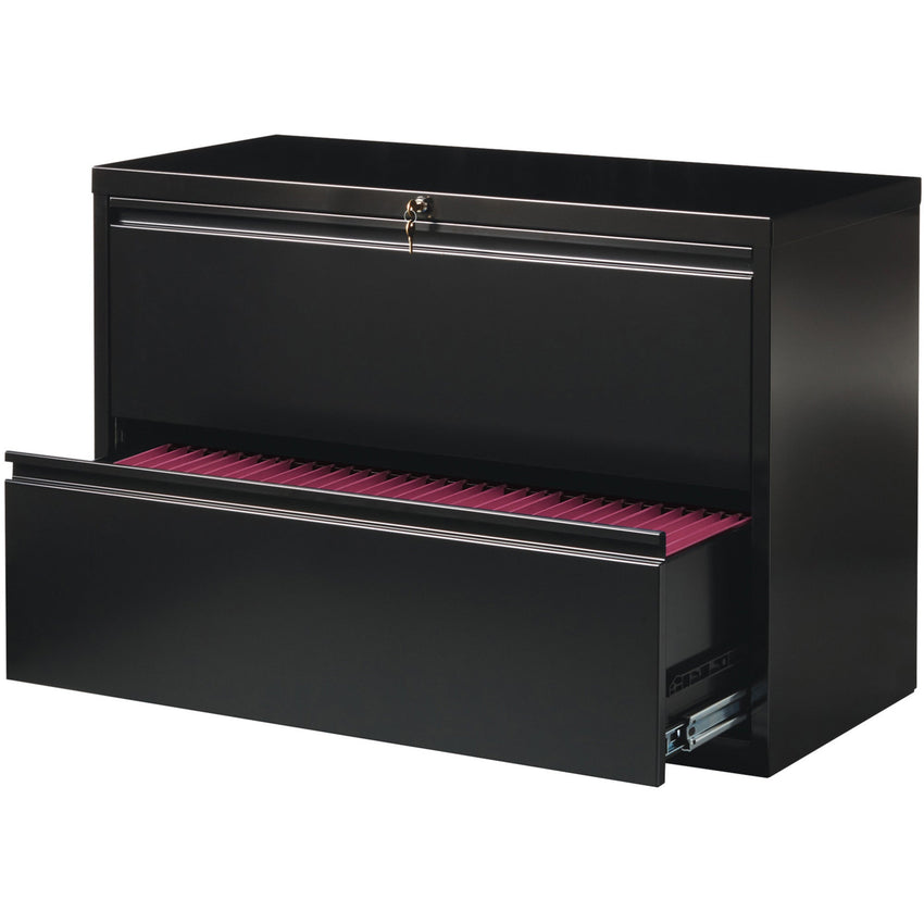 Lorell Fortress Series 2 - Drawer Lateral File with Interlock System 42"W x 18.6"D x 28.1"H (LLR - FRT - LF42 - 2D) - SchoolOutlet