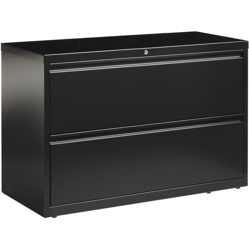 Lorell Fortress Series 2 - Drawer Lateral File with Interlock System 42"W x 18.6"D x 28.1"H (LLR - FRT - LF42 - 2D) - SchoolOutlet