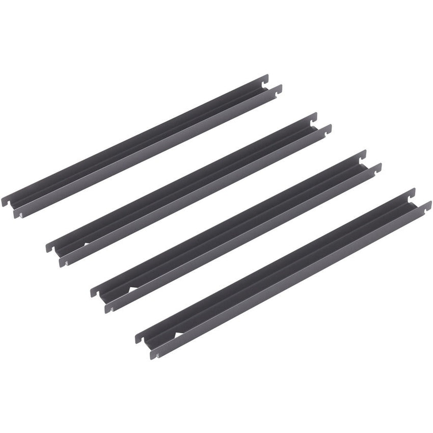 Lorell Fortress Lateral File Front - to - Back Rail Kit Gray 4 per Box (LLR - LLR60565) - SchoolOutlet