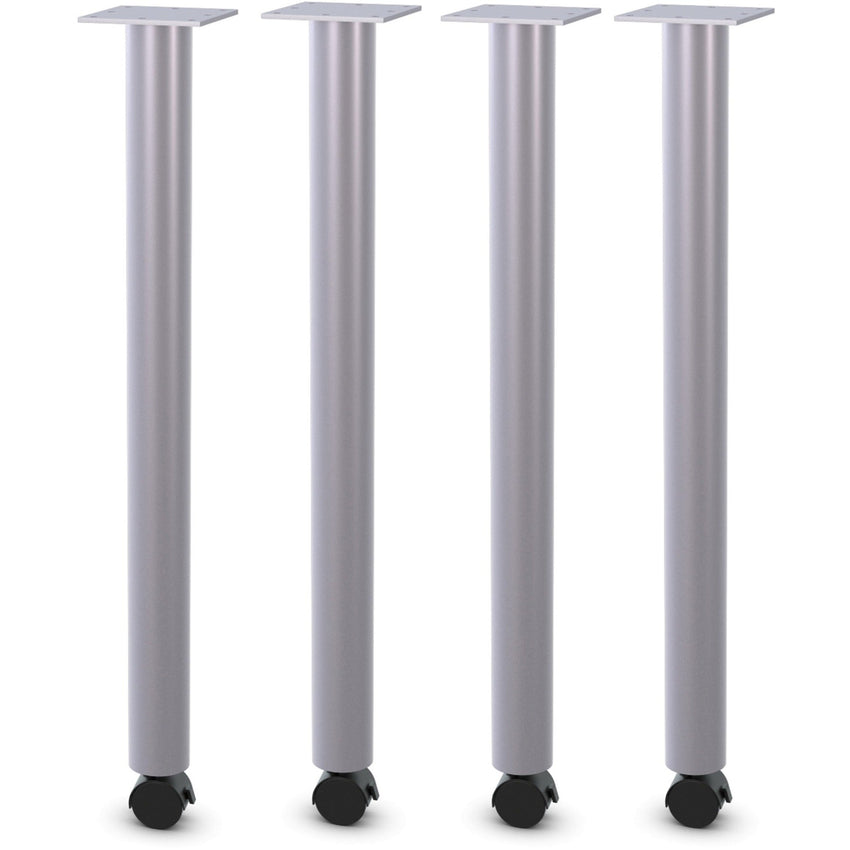 Lorell Relevance Tabletop Post Legs With Locking Casters 1"W x 2"L x 27.8"H (LLR - LLR60608) - SchoolOutlet