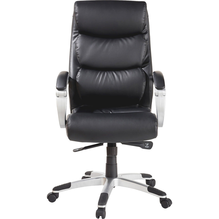 Lorell Executive High - Back Chair with Flexing Arms, Bonded Leather and Tilt Controls 18.60 - 21.50 "H (LLR - LLR60620) - SchoolOutlet