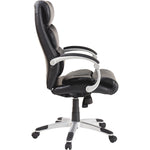 Lorell Executive High - Back Chair with Flexing Arms, Bonded Leather and Tilt Controls 18.60 - 21.50 