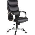 Lorell Executive High - Back Chair with Flexing Arms, Bonded Leather and Tilt Controls 18.60 - 21.50 