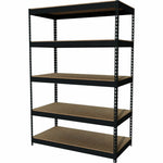 Lorell Fortress Riveted Shelving 3800 lb Capacity 5 Shelves Steel Frame Boltless Assembly Heavy Duty (LLR - LLR60624) - SchoolOutlet