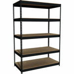 Lorell Fortress Riveted Shelving 3800 lb Capacity 5 Shelves Steel Frame Boltless Assembly Heavy Duty (LLR - LLR60624) - SchoolOutlet