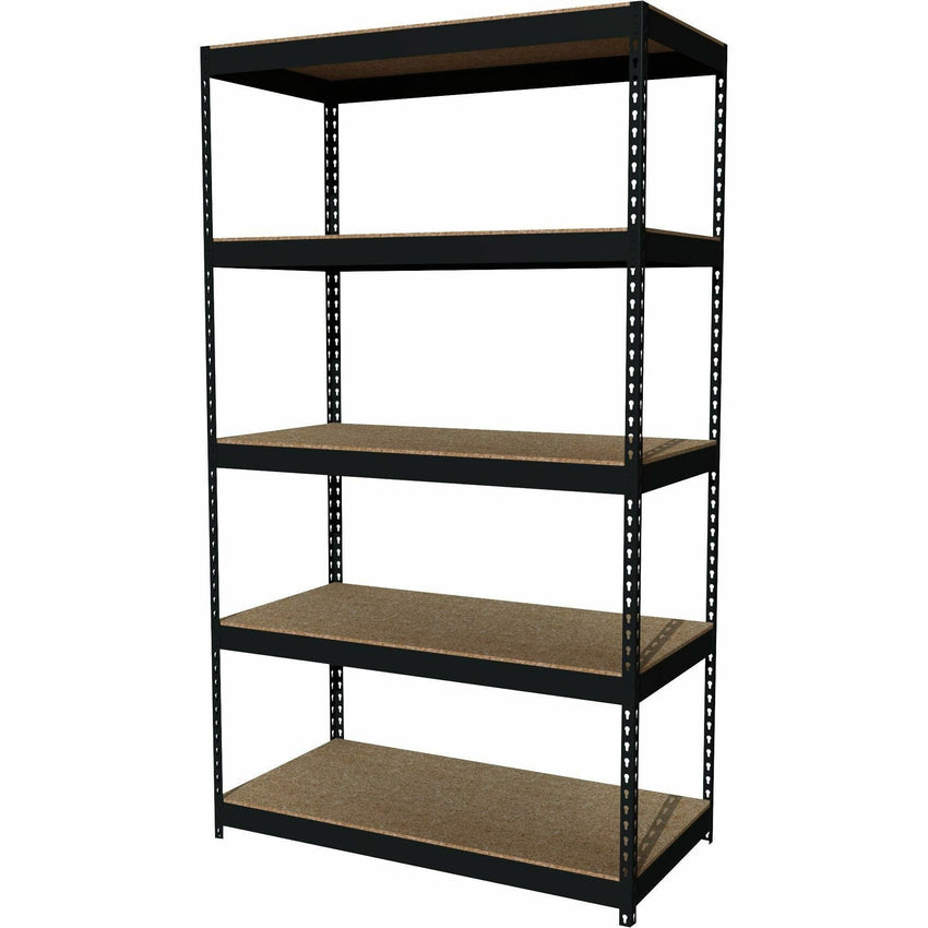 Lorell Fortress Riveted Shelving 5 Shelf Heavy Duty 3800 lb Capacity Boltless Steel Storage Rack (LLR - LLR60648) - SchoolOutlet