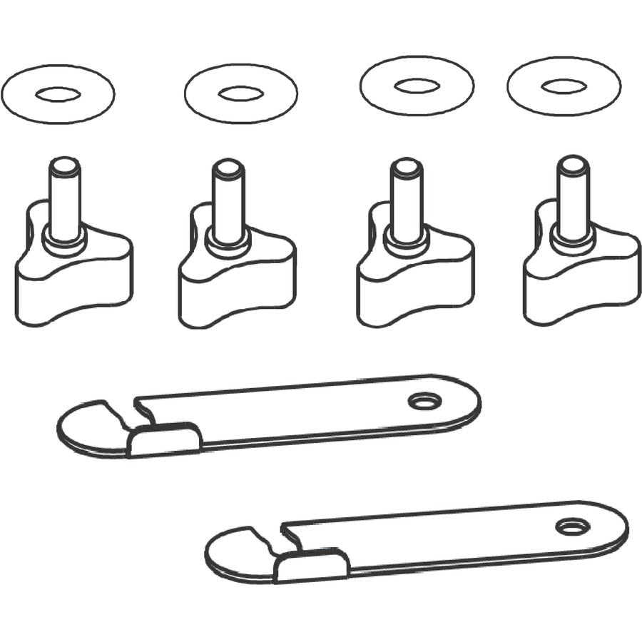Lorell Preference Training Table Connector Metal Table Link Black (LLR - LLR60723) - SchoolOutlet