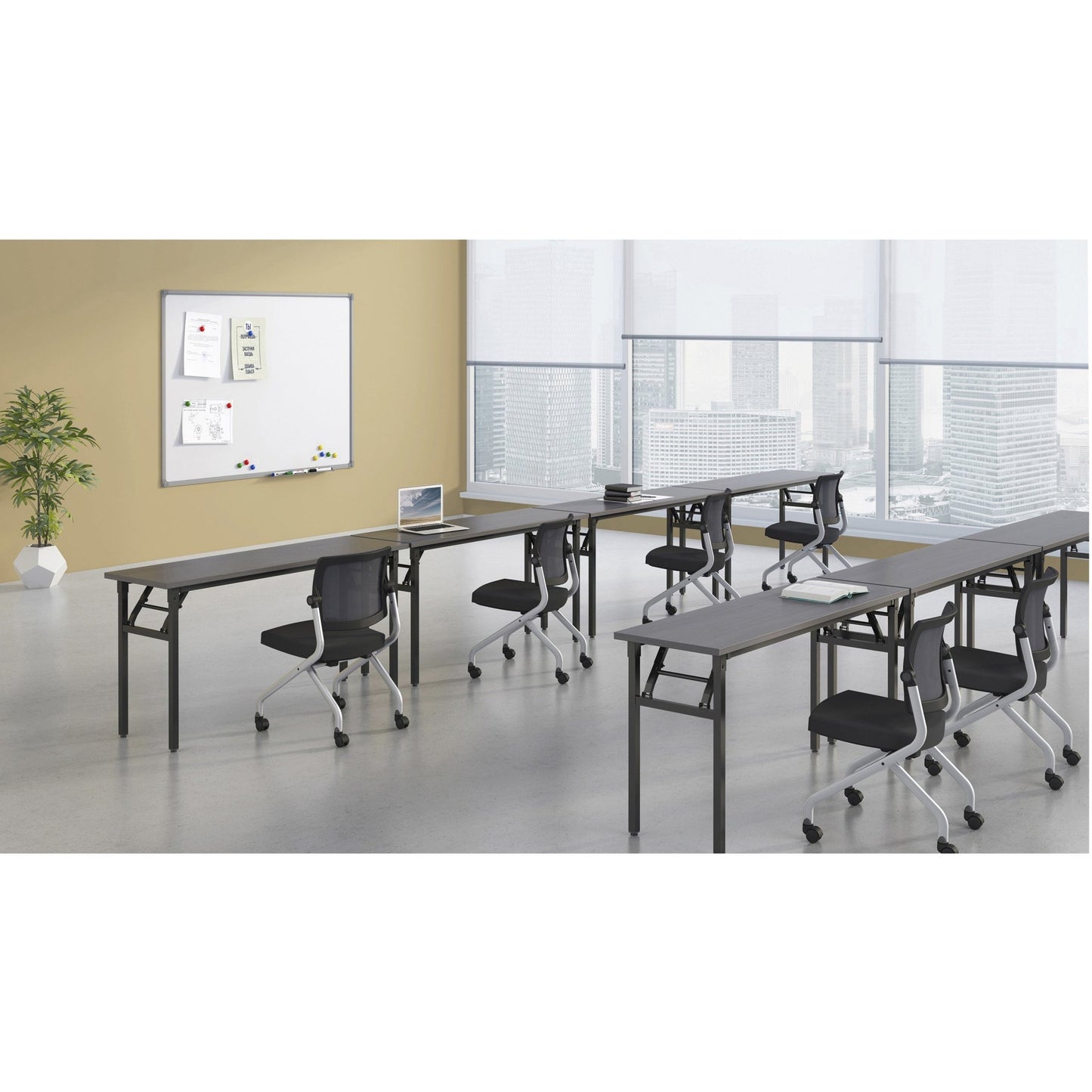 Lorell Folding Training Table 60"W x 18"D x 30"H (LLR - LLR60746) - SchoolOutlet