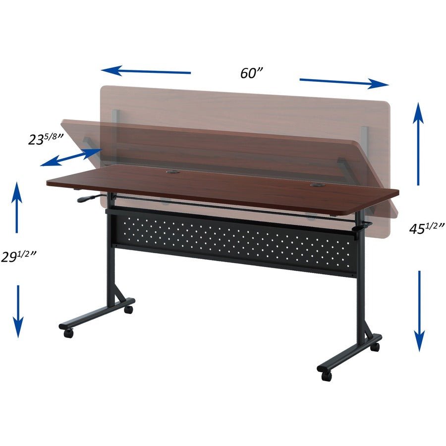 Lorell Shift 2.0 Flip Top and Nesting Mobile Table 24"W x 60"L x 29.50"H (LLR - LLR607XX) - SchoolOutlet