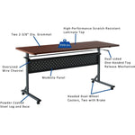 Lorell Shift 2.0 Flip Top and Nesting Mobile Table 24