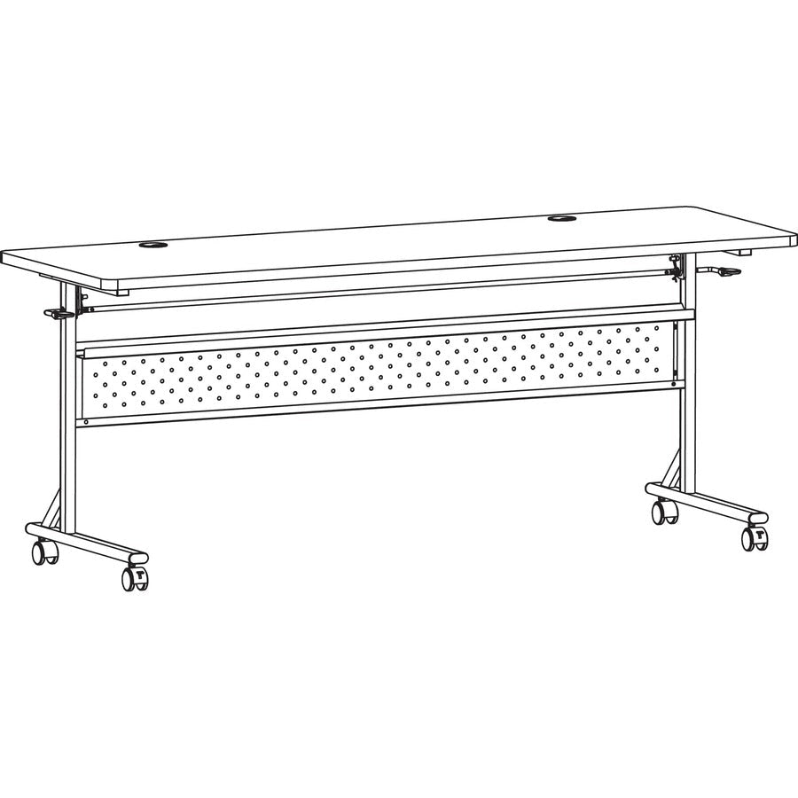 Lorell Shift 2.0 Flip Top and Nesting Mobile Table 24"W x 72"L x 29.50"H (LLR - LLR607XX72) - SchoolOutlet