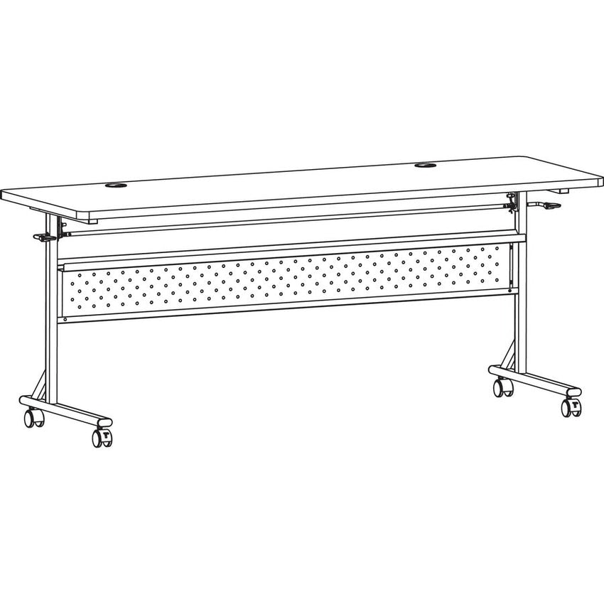 Lorell Shift 2.0 Flip Top and Nesting Mobile Table 24"W x 72"L x 29.50"H (LLR - LLR607XX72) - SchoolOutlet