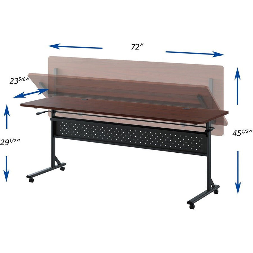 Lorell Shift 2.0 Flip Top and Nesting Mobile Table 24"W x 72"L x 29.50"H (LLR - LLR607XX72) - SchoolOutlet