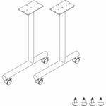 Lorell Invent Training Table C - Leg Base Set 5