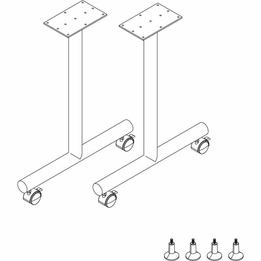 Lorell Invent Training Table T - Shaped Base Set 5"W x 22"D x 28.5"H (LLR - LLR6080X) - SchoolOutlet
