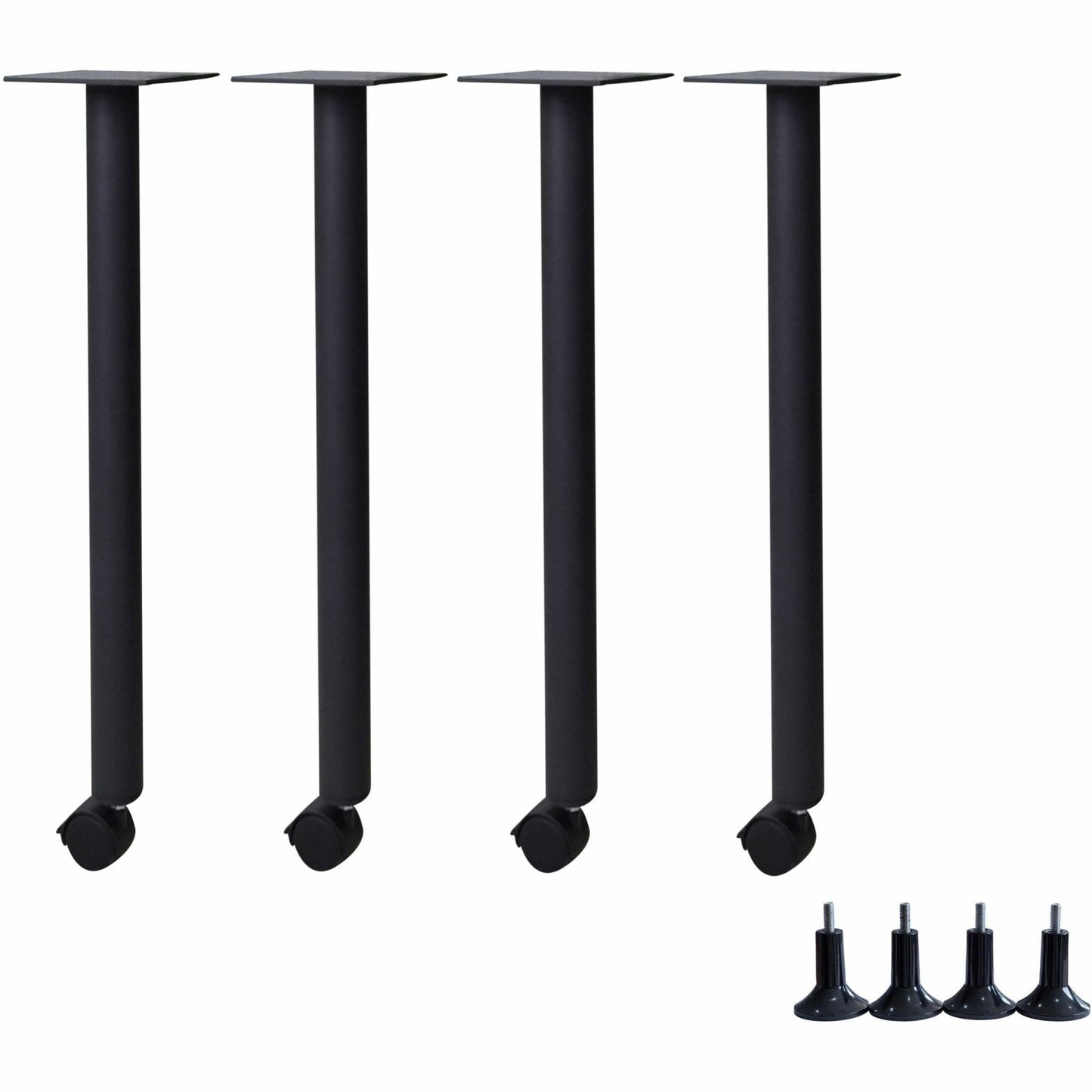 Lorell Invent Training Table Post - Leg Base Set 5.8"W x 5.8"D x 28.5"H (LLR - LLR6080X) - SchoolOutlet
