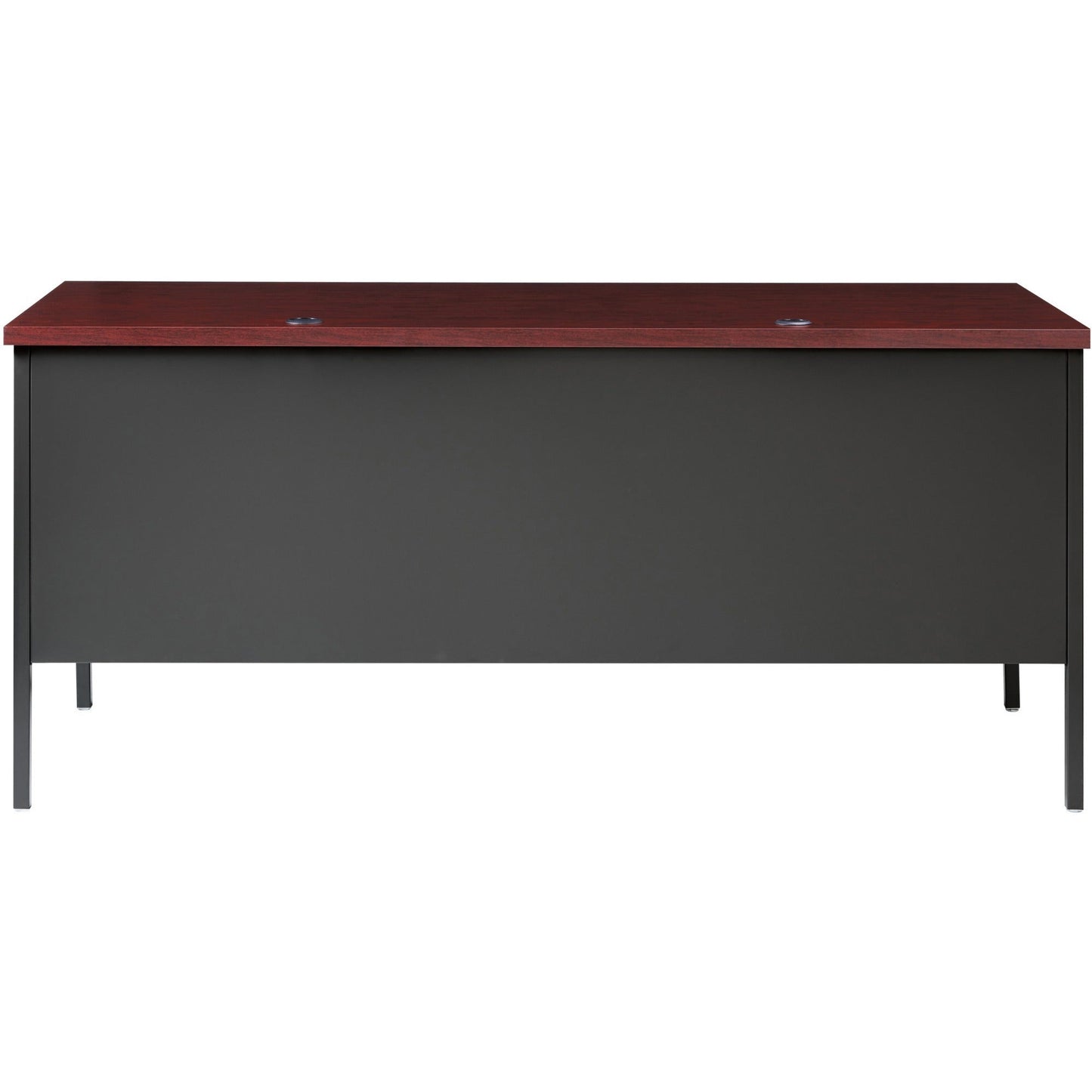 Lorell Fortress Series Right - Pedestal Desk Laminate Top and Industrial Grade Steel Construction 66" W x 30"D x 29.50"H (LLR - LLR60916 - RIGHT - LOCK) - SchoolOutlet