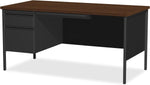 Lorell Fortress Series Left - Pedestal Desk and Industrial Grade Steel Construction 66