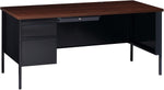 Lorell Fortress Series Left - Pedestal Desk and Industrial Grade Steel Construction 66