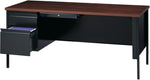 Lorell Fortress Series Left - Pedestal Desk and Industrial Grade Steel Construction 66
