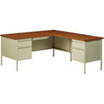 Lorell Fortress Series Right - Pedestal Return with Reinforced Steel Frame and Industrial Grade Laminate Surface 42
