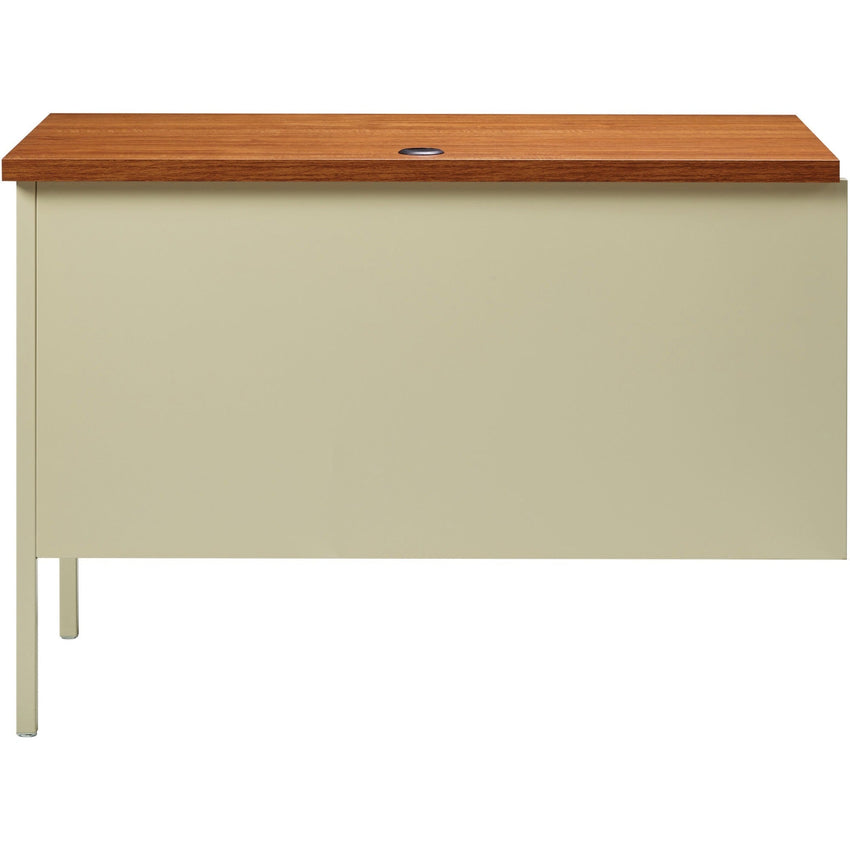 Lorell Fortress Series Right - Pedestal Return with Reinforced Steel Frame and Industrial Grade Laminate Surface 42"W x 24"D x 29.50"H (LLR - LLR6092X) - SchoolOutlet