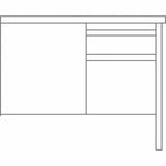 Lorell Fortress Series Right - Pedestal Return with Reinforced Steel Frame and Industrial Grade Laminate Surface 42