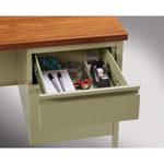 Lorell Fortress Series Right - Pedestal Return with Reinforced Steel Frame and Industrial Grade Laminate Surface 42
