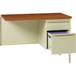 Lorell Fortress Series Right - Pedestal Return with Reinforced Steel Frame and Industrial Grade Laminate Surface 42