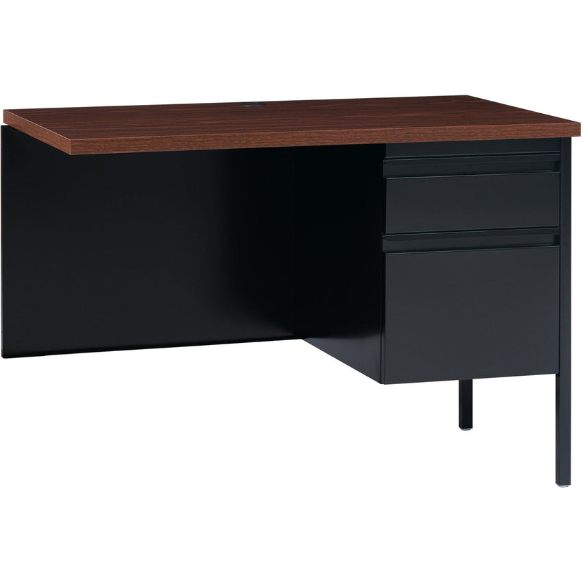 Lorell Fortress Series Right - Pedestal Return with Reinforced Steel Frame and Industrial Grade Laminate Surface 42"W x 24"D x 29.50"H (LLR - LLR6092X) - SchoolOutlet