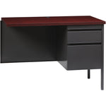 Lorell Fortress Series Right - Pedestal Return with Reinforced Steel Frame and Industrial Grade Laminate Surface 42